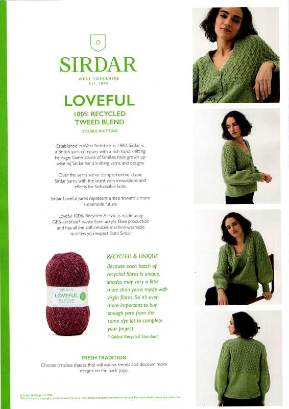 Knitting Pattern - Sirdar 10786 - Loveful DK - Ladies Cardigan